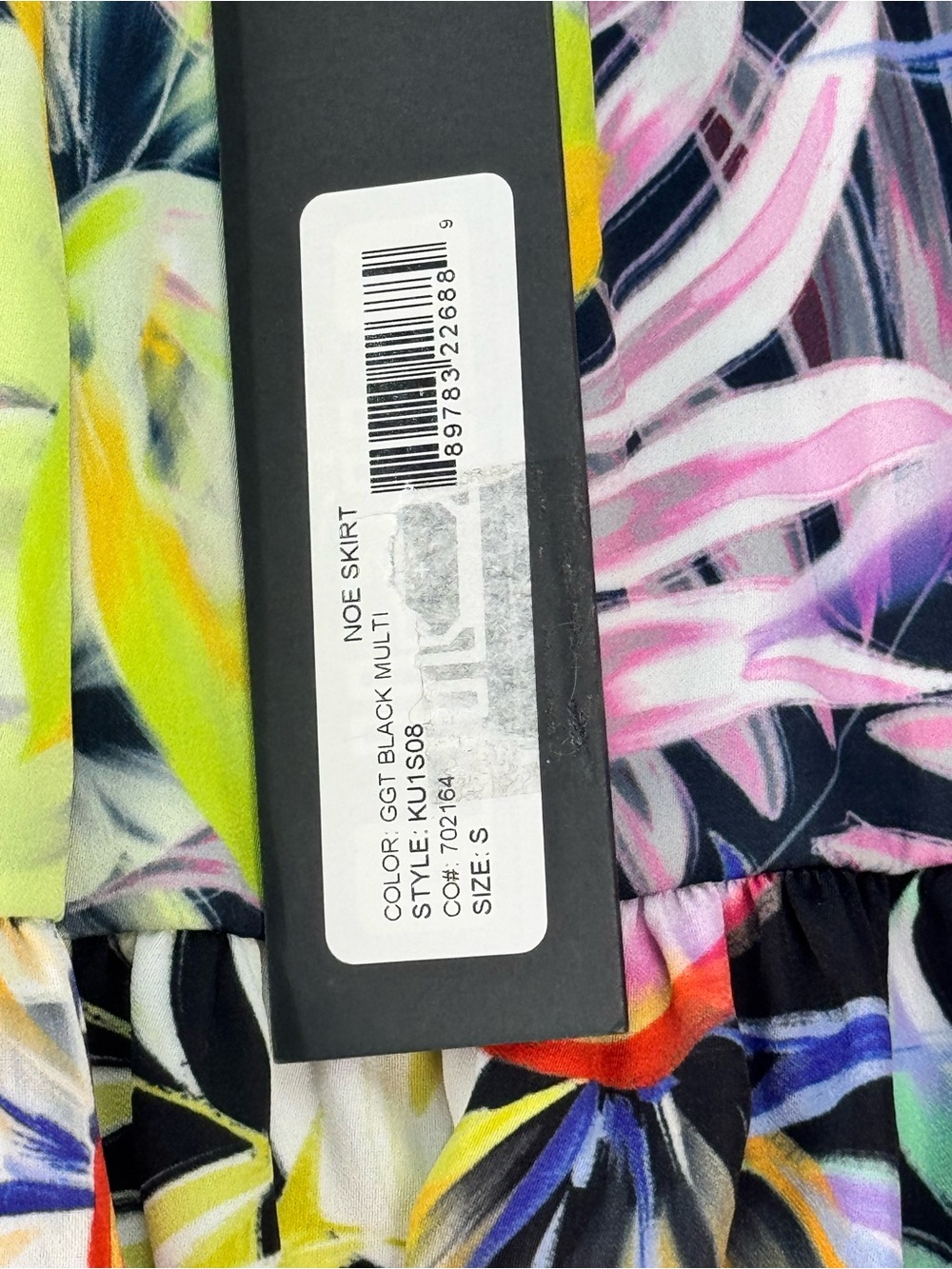 Kobi Halperin Women's Noe Tiered Midi Skirt, Size small- floral Black - Picture 9 of 12
